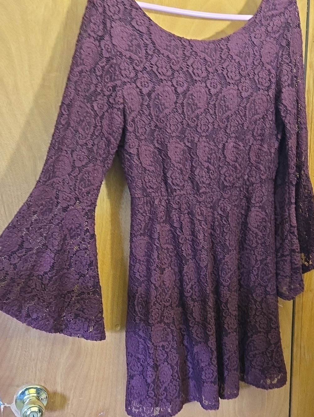Rewind Purple Lace Midi Dress